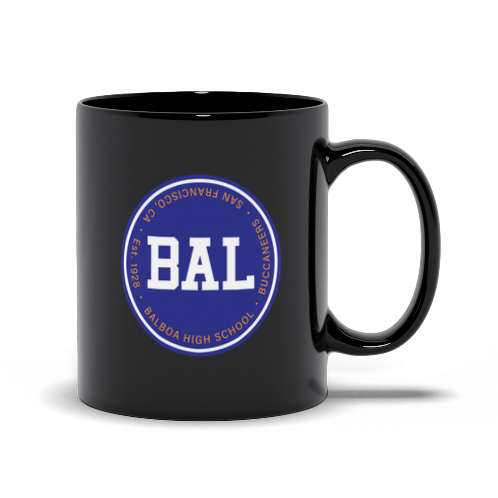 Balboa "BAL" Black Ceramic Coffee Mug